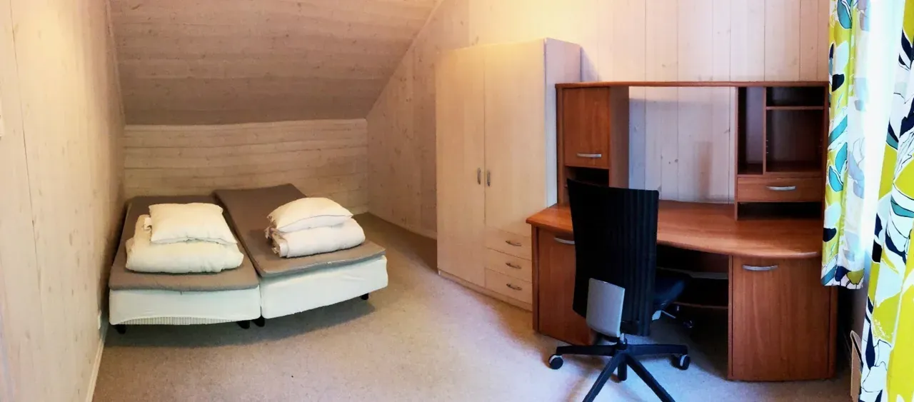 Før: soverom med skrivebord